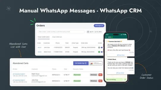 Ctx: WhatsApp Chat + Marketing screenshot