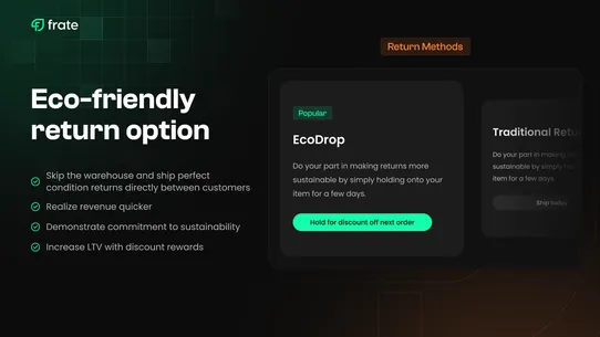 Frate Returns &amp; Recommerce screenshot