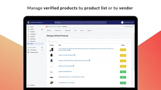 Mega Verified Product Badges screenshot