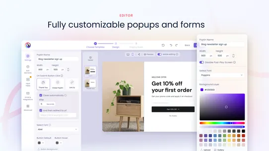 Poptin Exit Popup Email Pop Up screenshot