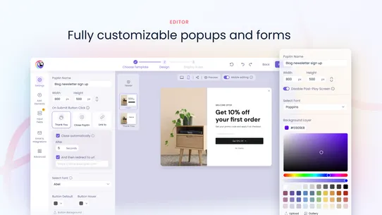 Poptin ‑ Exit &amp; Email Pop Ups screenshot