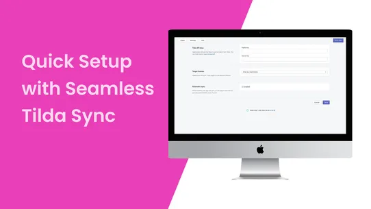 Tilda Sync ‑ Page Builder screenshot