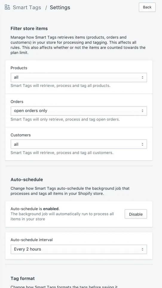 WHF Smart Tags screenshot