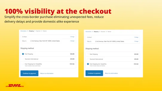 DHL Duty and Tax Calculator screenshot