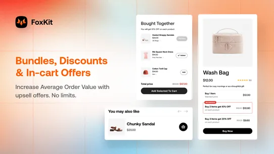 FoxKit AIO Upsell Cross‑sell screenshot