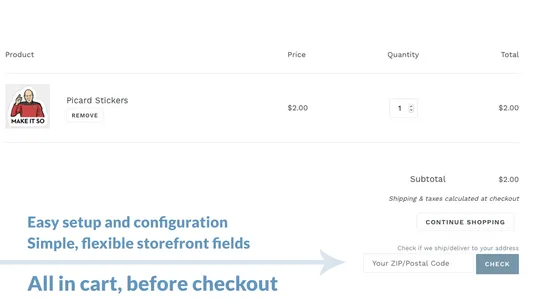 Easy Shipping Restrictions screenshot