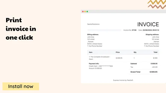 Flux Invoices screenshot