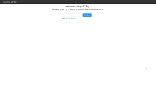 Westwin Bing UET Tag screenshot