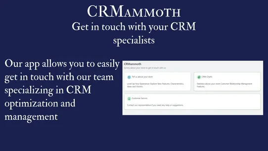 CRMammoth: your CRM team! screenshot