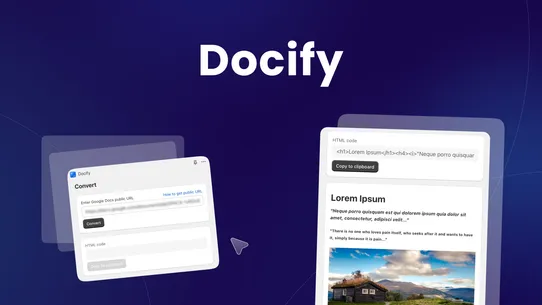 Docify ‑ Docs to Blog screenshot