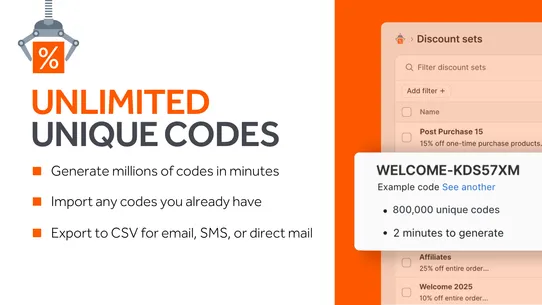 Bulk Discount Code Bot screenshot