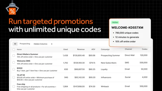 Bulk Discount Code Bot screenshot