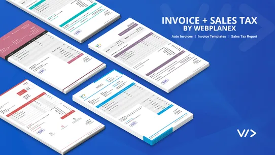 Invoice + Sales Tax Webplanex screenshot