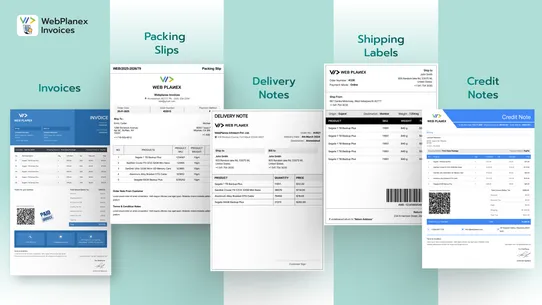 Webplanex: Invoices &amp; Labels screenshot