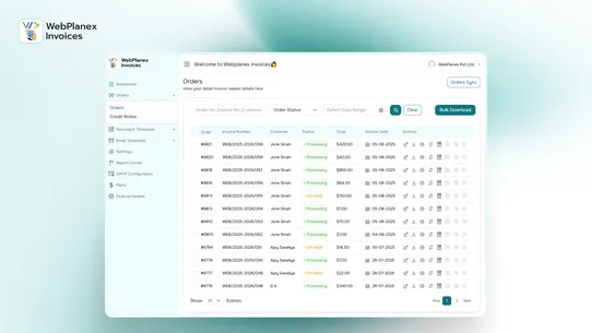Webplanex: Invoices &amp; Labels screenshot