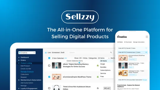 Sellzzy ‑ Easy Digital Sales screenshot