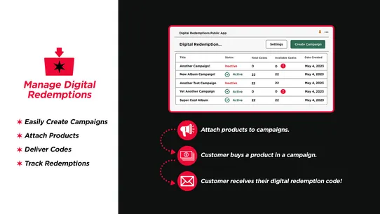 Digital Redemptions Manager screenshot