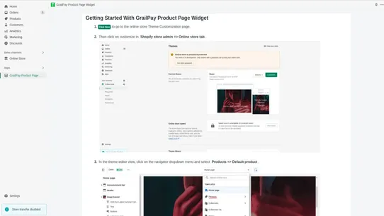 GrailPay Product Page Widget screenshot