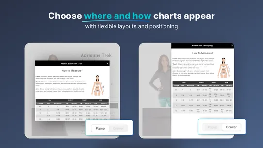 Easy Size Chart &amp; Size Guide screenshot