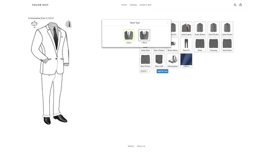 Tailor Suit Shop screenshot