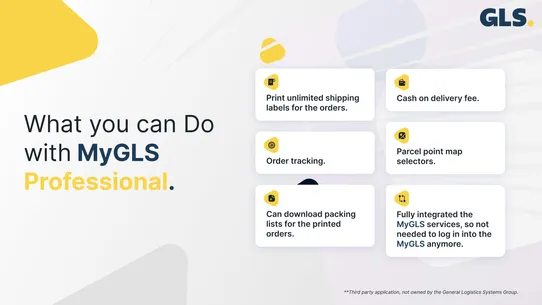 MyGLS Professional screenshot