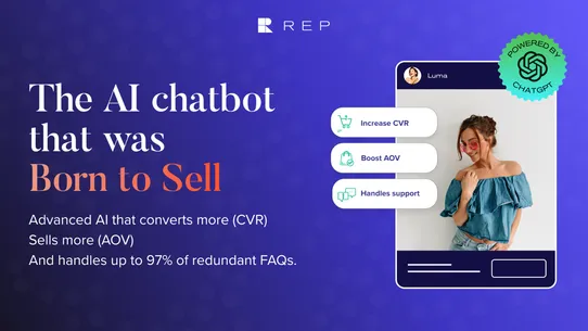 Rep AI: ChatGPT Sales Chatbot screenshot