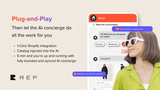 Rep AI: ChatGPT Sales Chatbot screenshot