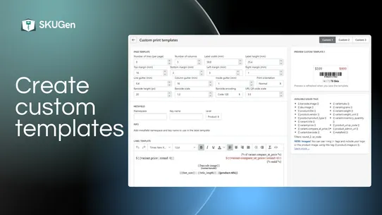 SKUGen SKU &amp; Barcode Generator screenshot