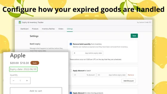 Zesty Expiry Inventory Tracker screenshot