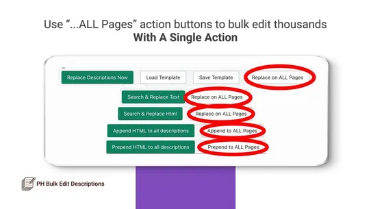 PH Bulk Edit Descriptions screenshot