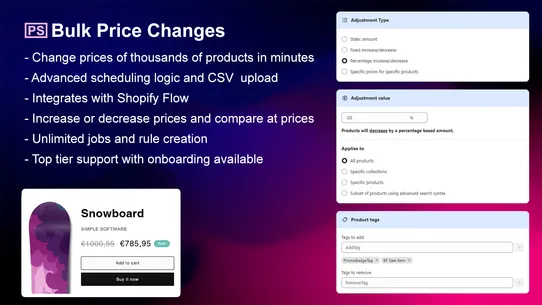 Simple Product Price Scheduler screenshot