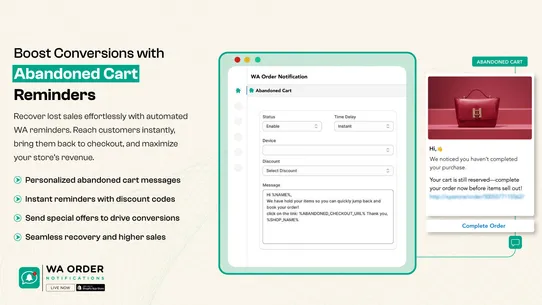 WA Order Notifications screenshot