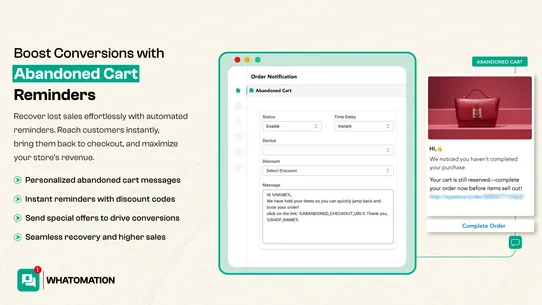 Whatomation‑Order Notification screenshot