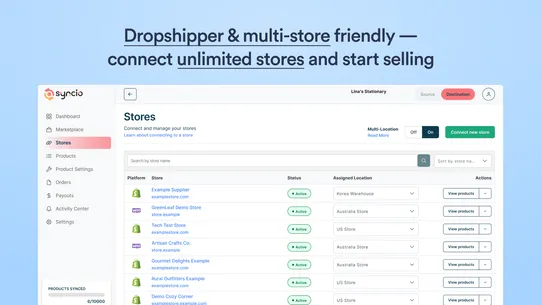 Syncio Multi Store Sync screenshot