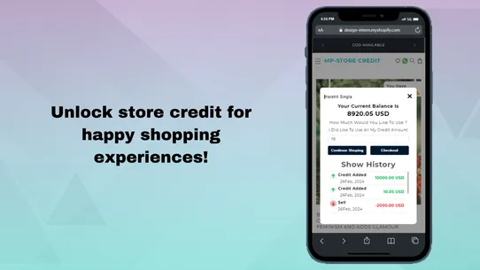 MP‑Store Credit screenshot