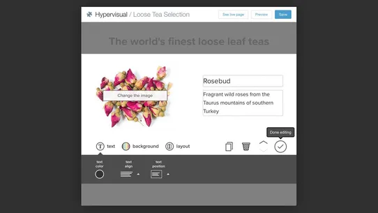 Hypervisual Page Builder screenshot