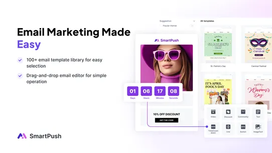 SmartPush: Email, SMS, Pop‑up screenshot