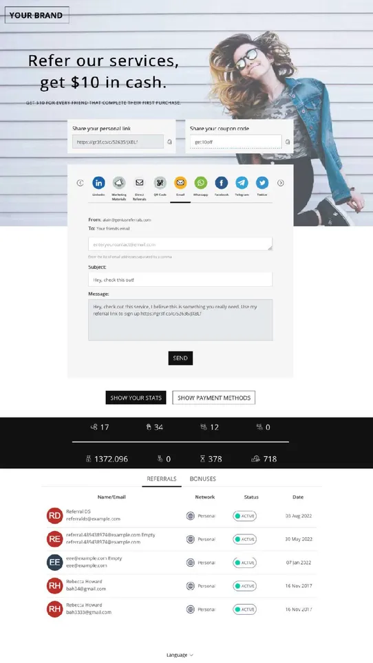 360º Referral Program Suite screenshot