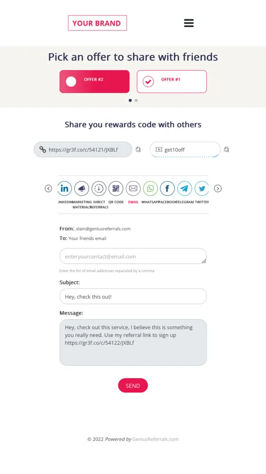 360º Referral Program Suite screenshot