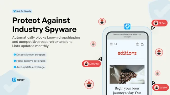 NoSpy Security &amp; Protection screenshot