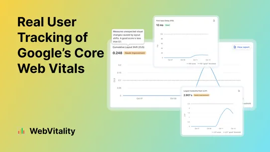 WebVitality: Core Web Vitals screenshot