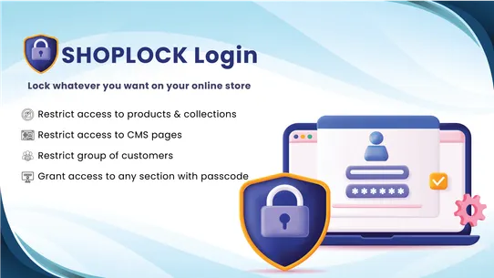 SHOPLOCK Login screenshot