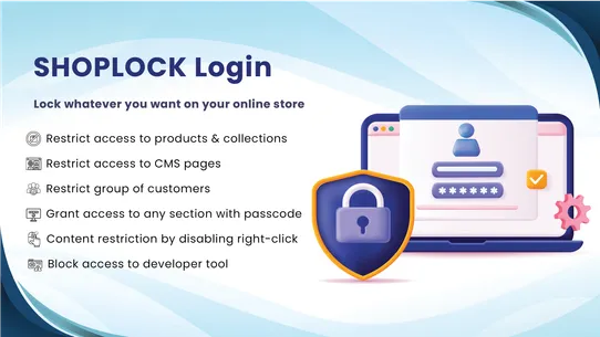 SHOPLOCK Login Required screenshot