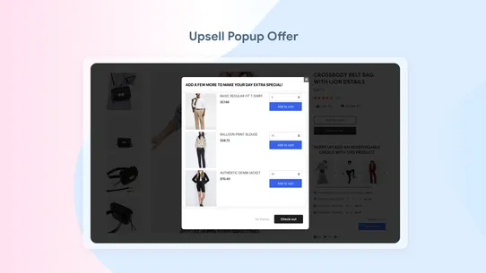 Upsell Cross‑Sell Smart Tool screenshot