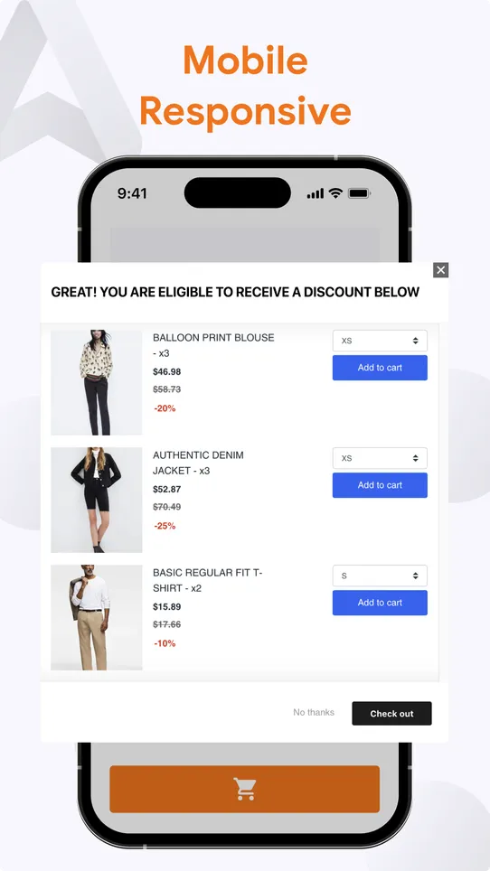 Upsell Cross‑Sell Smart Tool screenshot