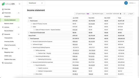 myPocketCFO screenshot