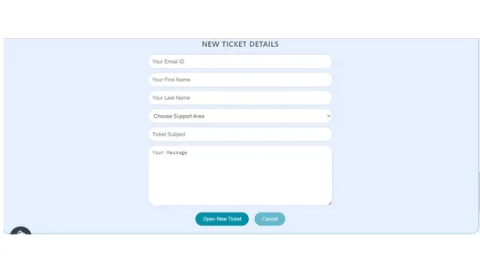 ARCS Support Ticketing System screenshot