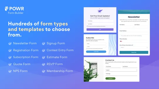 POWR: Newsletter Signup Form screenshot