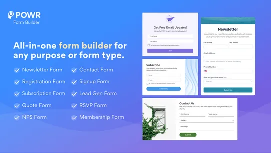 POWR Form Builder Contact Form screenshot