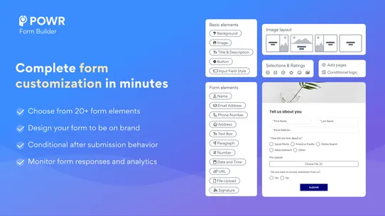 POWR Form Builder Contact Form screenshot